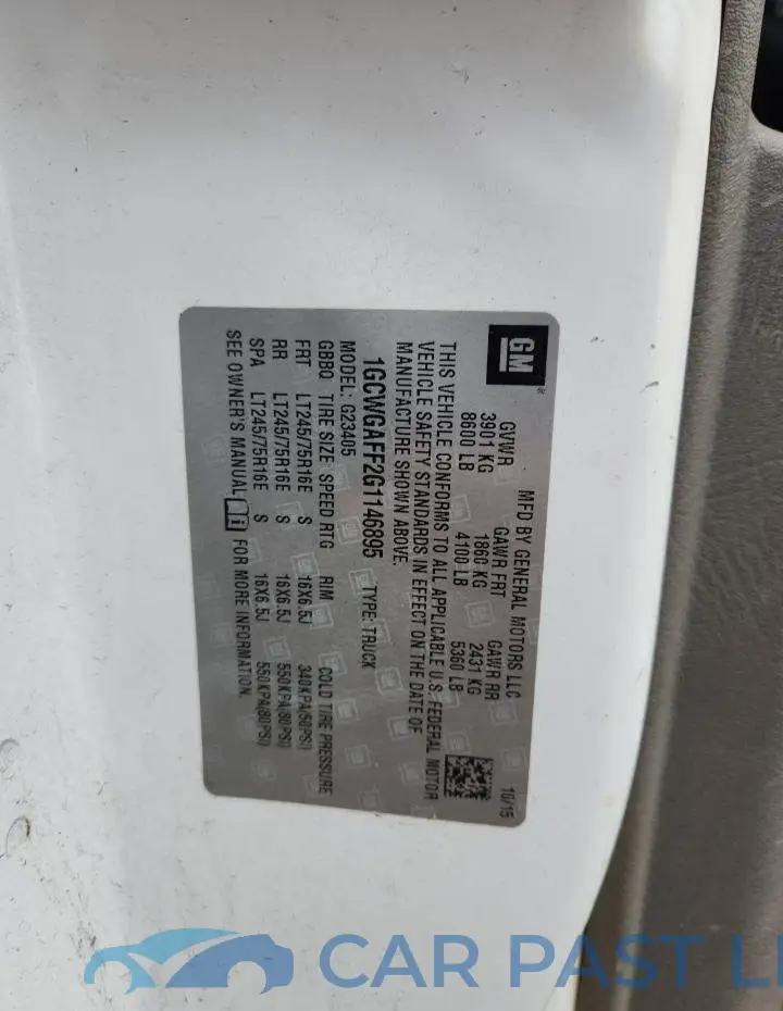 1GCWGAFF2G1146895# 12