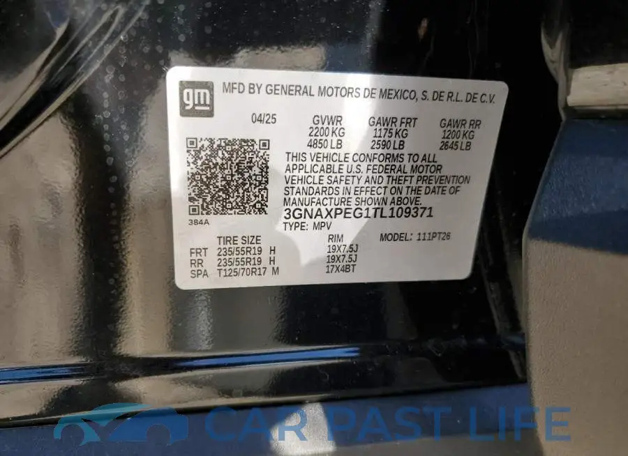 3GNAXPEG1TL109371# 14