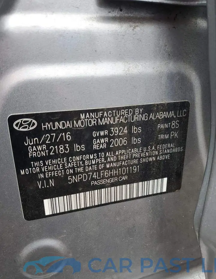 5NPD74LF6HH101191# 13