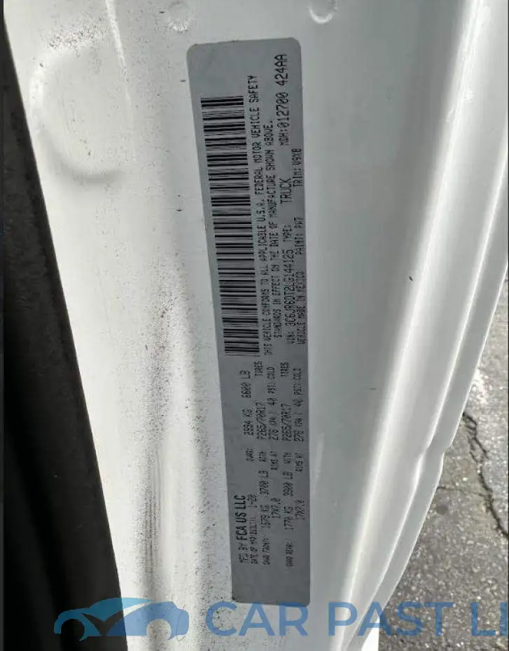 3C6JR6DT2LG144125# 3