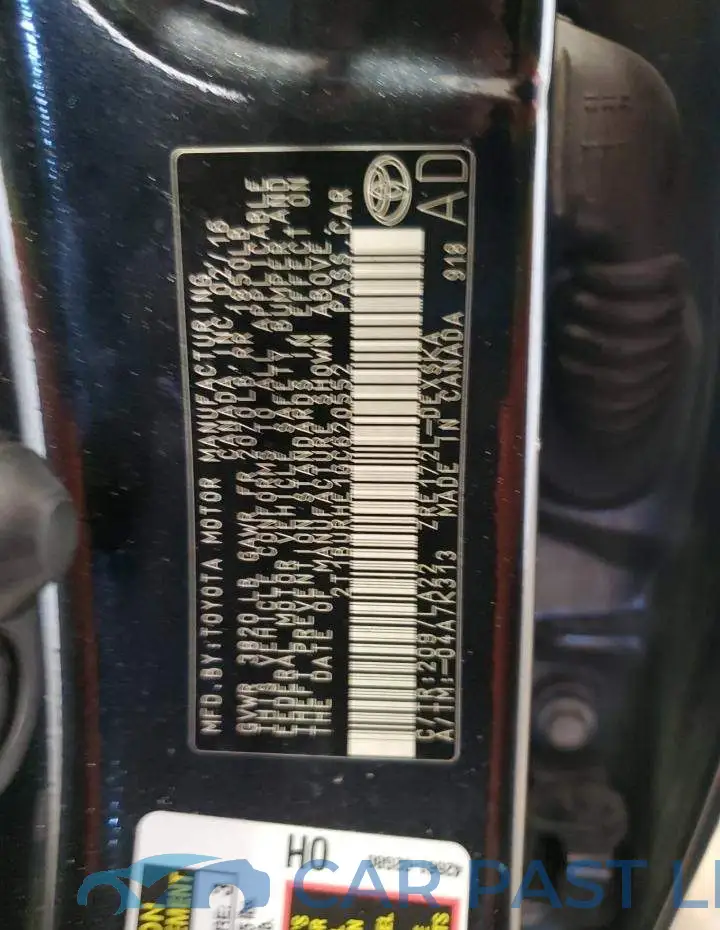 2T1BURHE1GC620552# 13