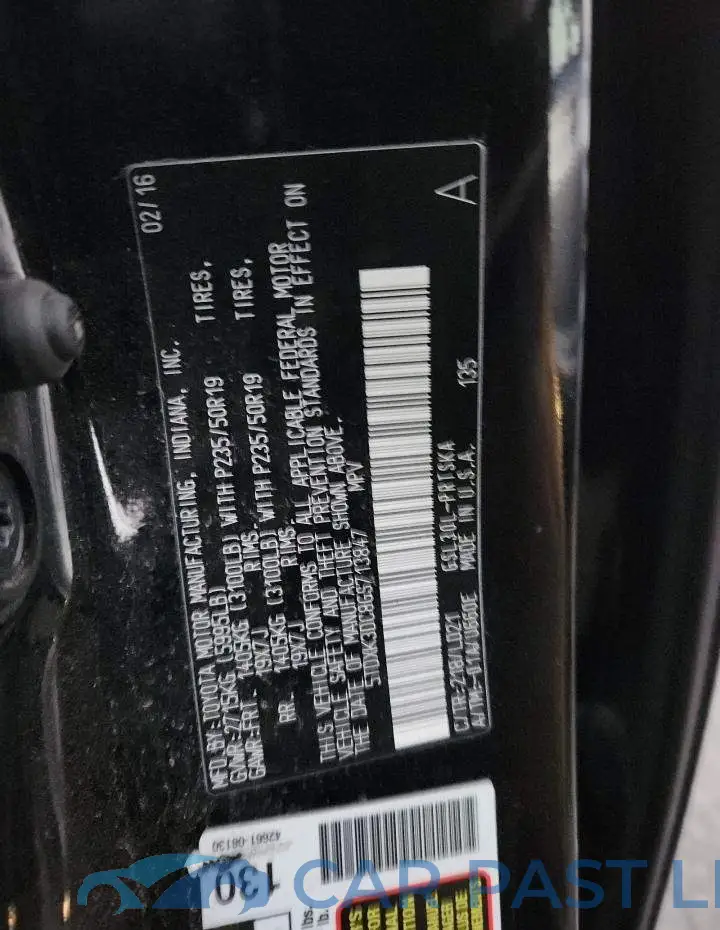 5TDXK3DC8GS713847# 14