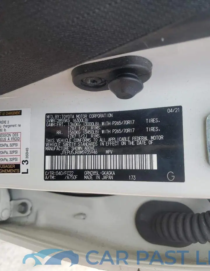 JTEPU5JR8M5935946# 13