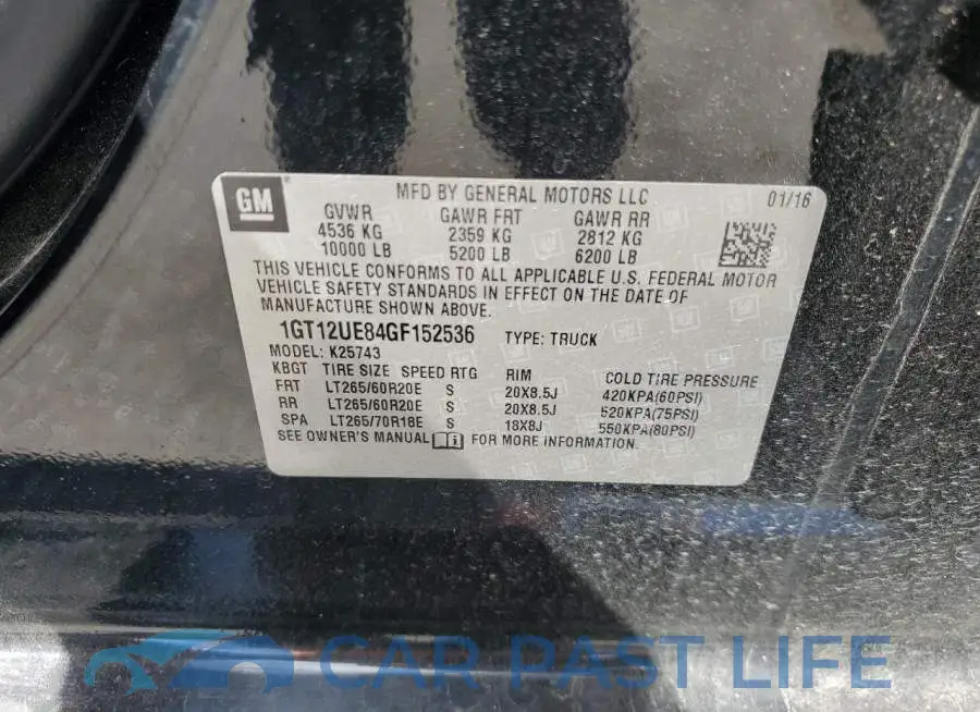 1GT12UE84GF152536# 12