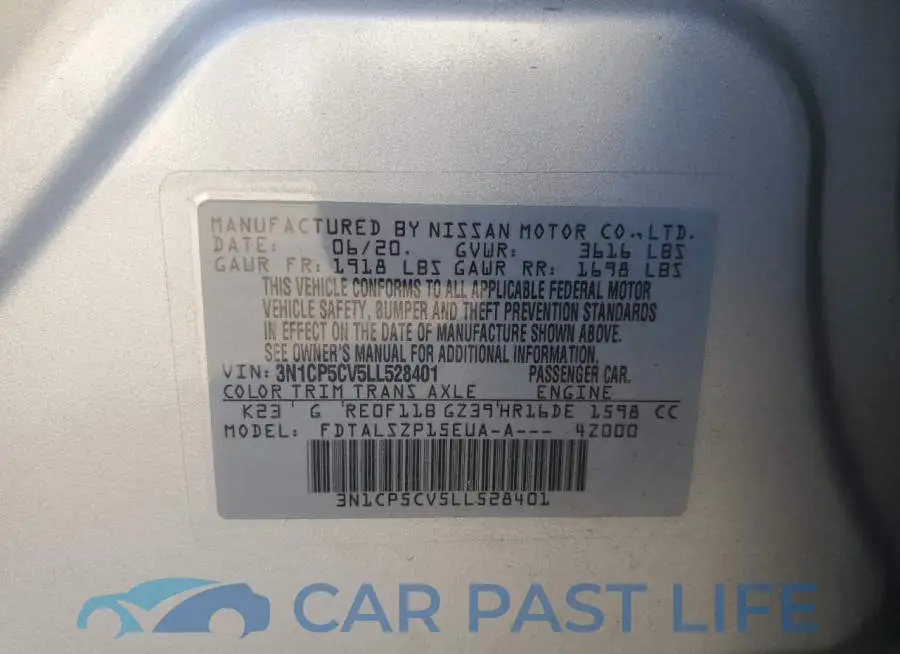 3N1CP5CV5LL528401# 12