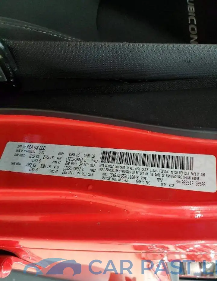 1C4BJWFG5GL118048# 12
