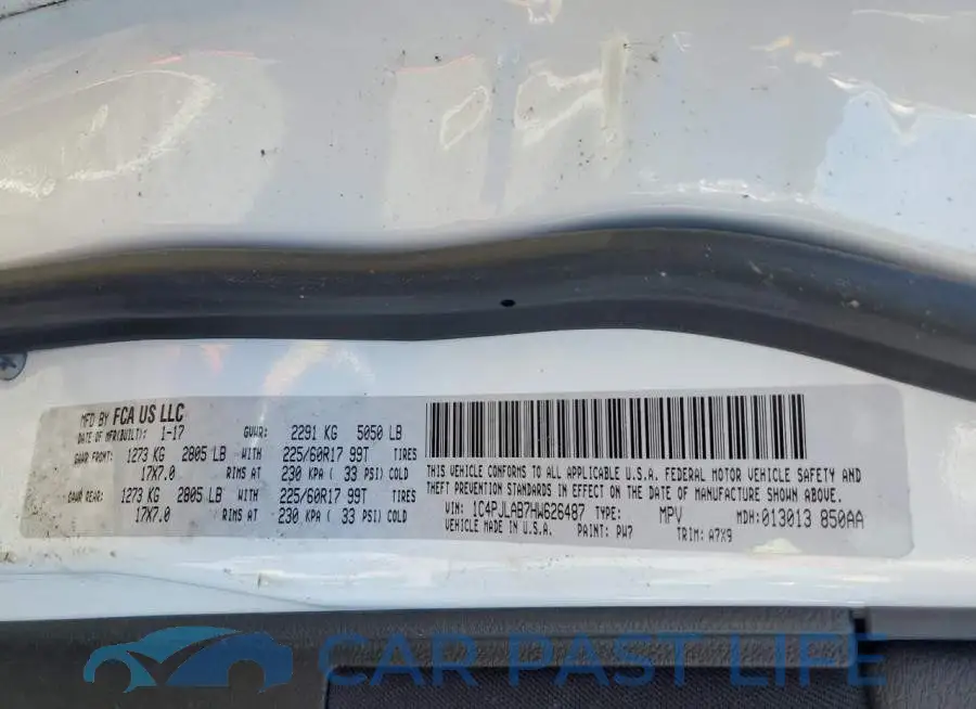 1C4PJLAB7HW626487# 13