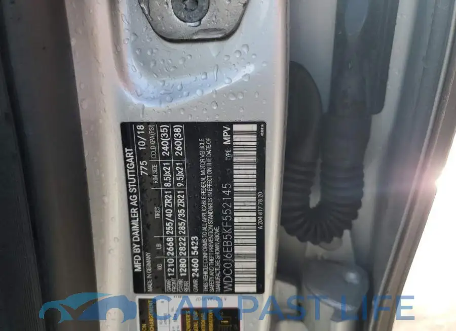 WDC0J6EB5KF552145# 12