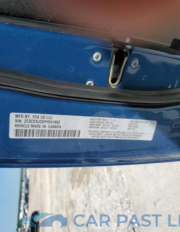 2C3CDXJG6PH541893# 12
