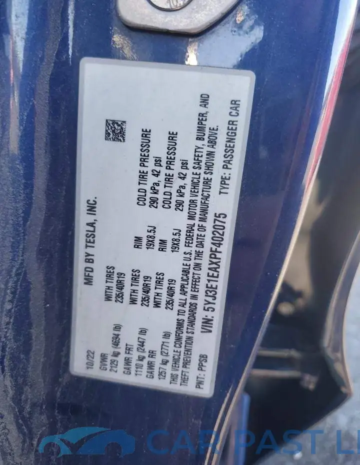 5YJ3E1EAXPF402075# 12