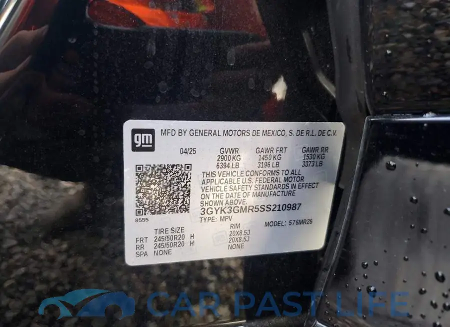 3GYK3GMR5SS210987# 13