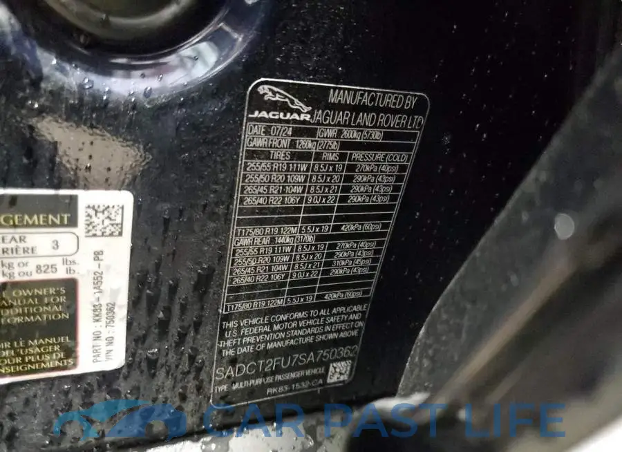 SADCT2FU7SA750362# 12