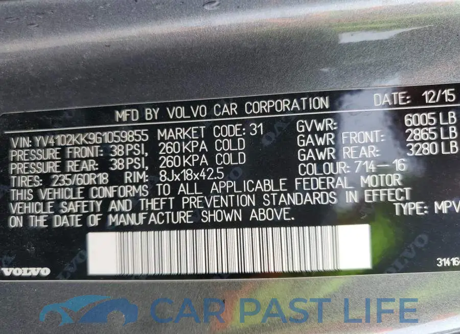 YV4102KK9G1059855# 13