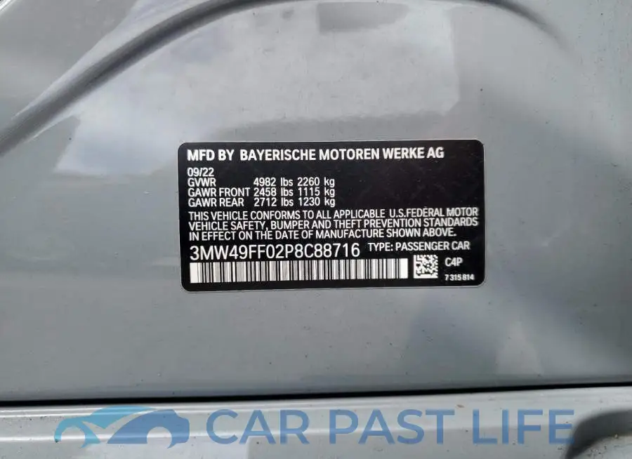 3MW49FF02P8C88716# 12
