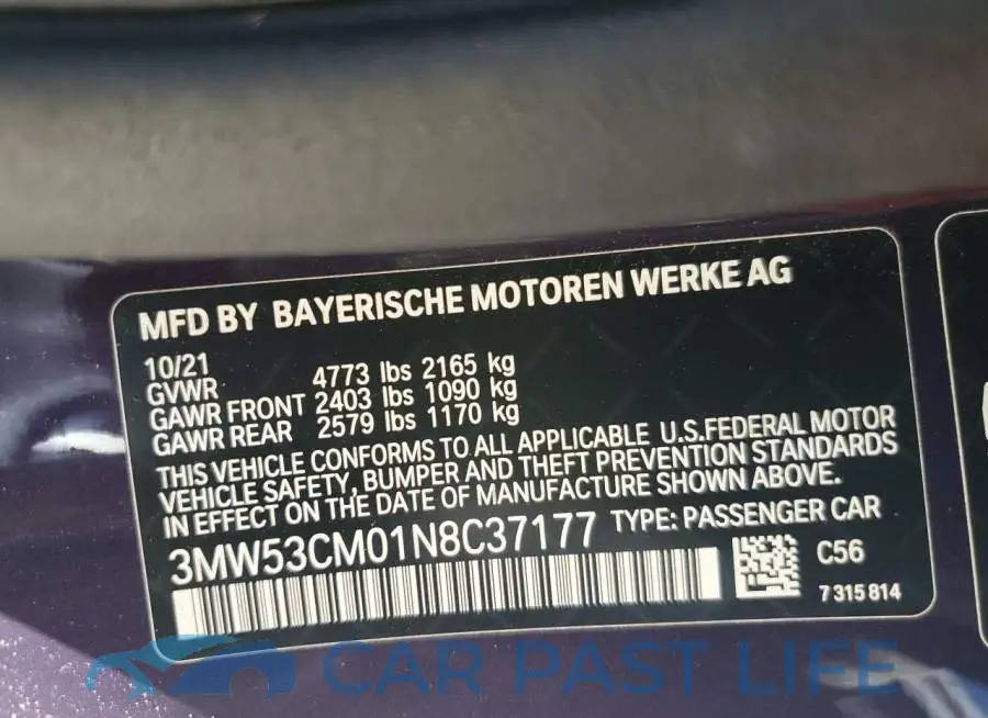 3MW53CM01N8C37177# 12