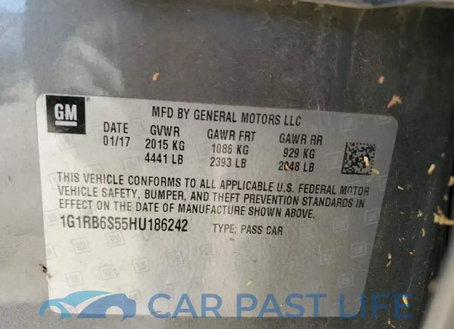 1G1RB6S55HU186242# 13
