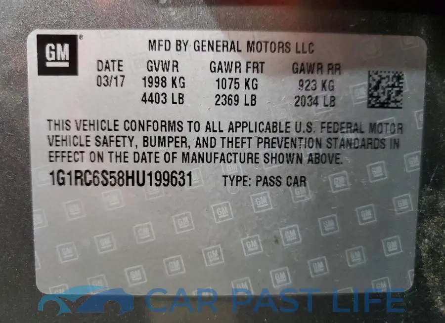1G1RC6S58HU199631# 12