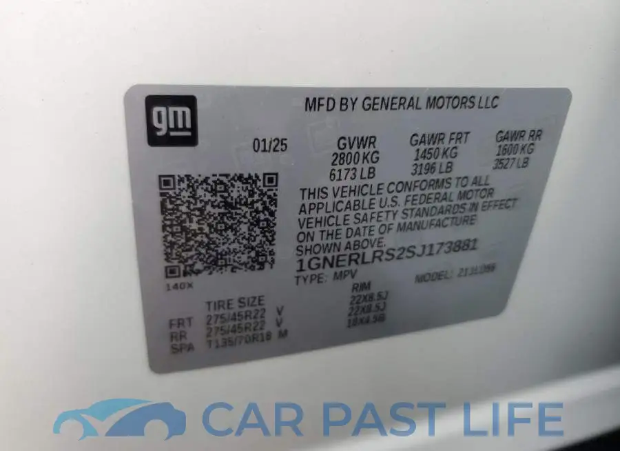1GNERLRS2SJ173881# 14