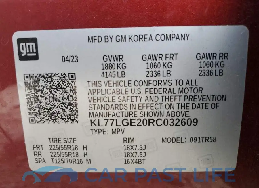KL77LGE20RC032609# 13