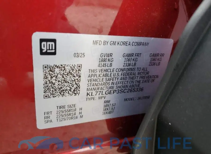 KL77LGEP3SC265336# 12