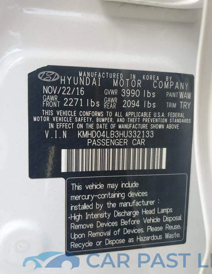 KMHD04LB3HU332133# 13