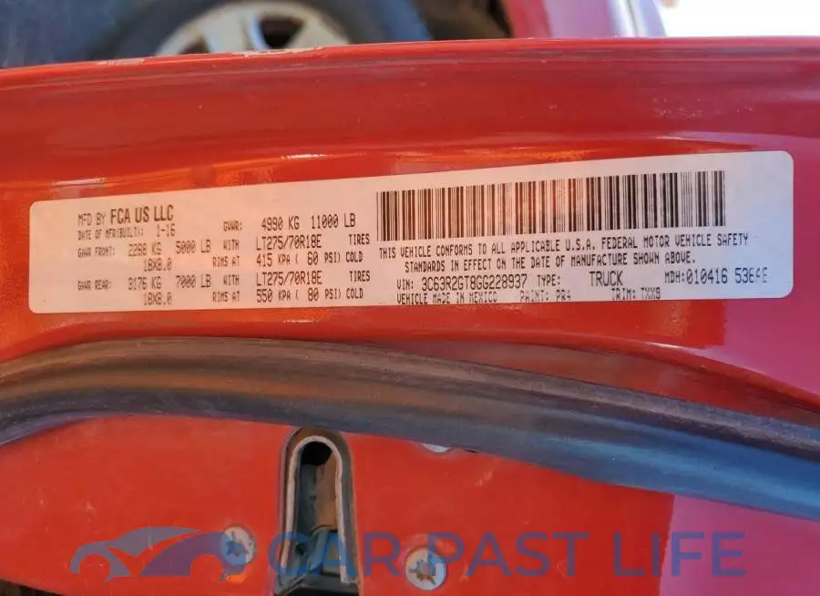 3C63R2GT8GG228937# 12
