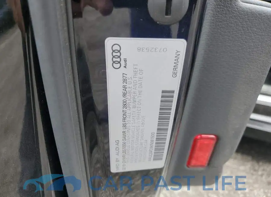 WAUL2AF24KN081500# 13