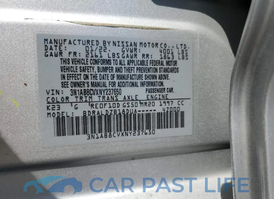 3N1AB8CVXNY237650# 13