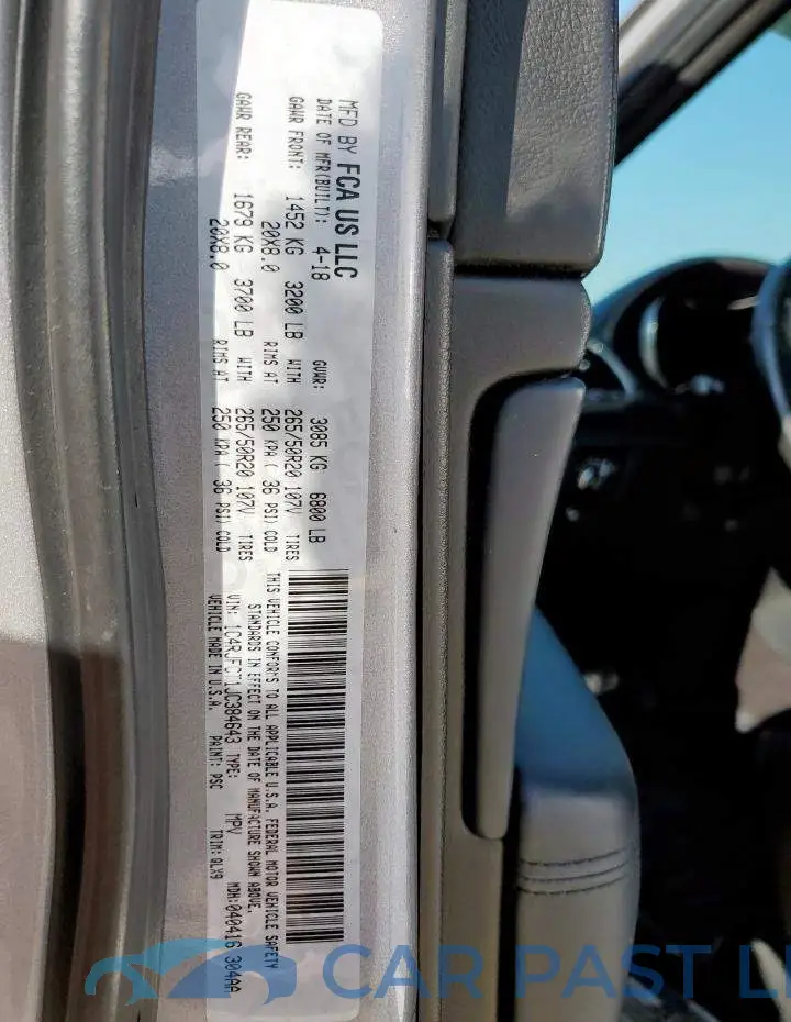 1C4RJFCT1JC384643# 14