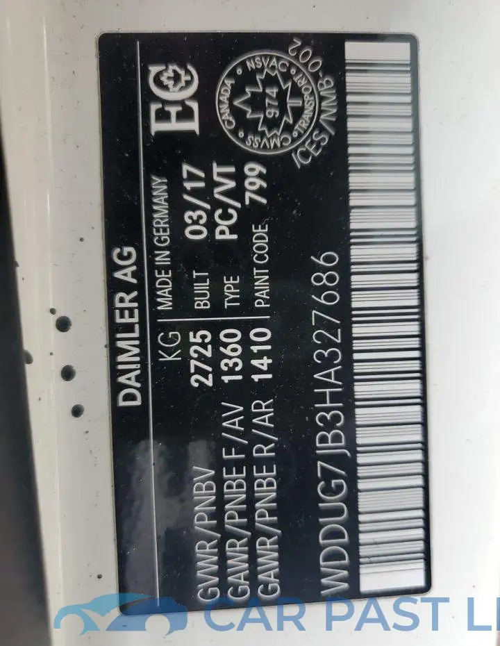 WDDUG7JB3HA327686# 12