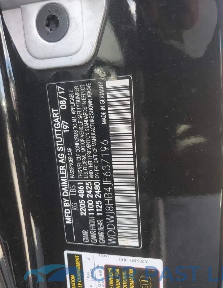 WDDWJ8HB4JF637196# 13