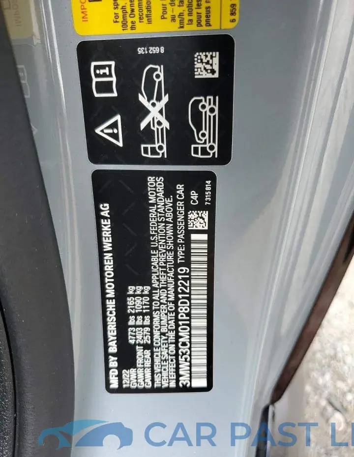 3MW53CM01P8D12219# 12