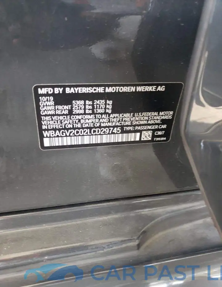 WBAGV2C02LCD29745# 12