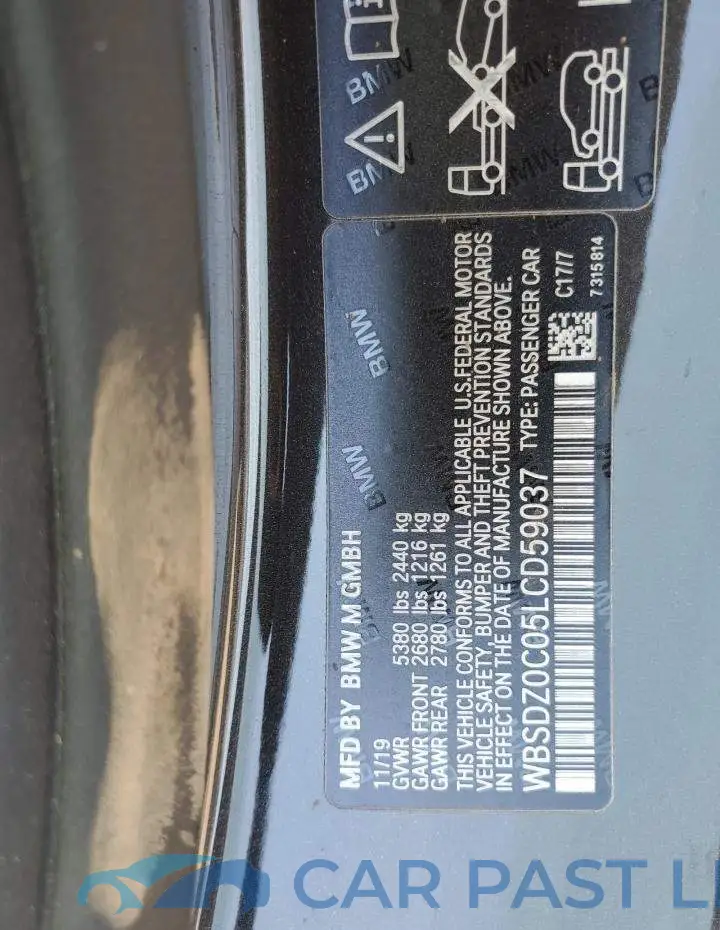 WBSDZ0C05LCD59037# 12