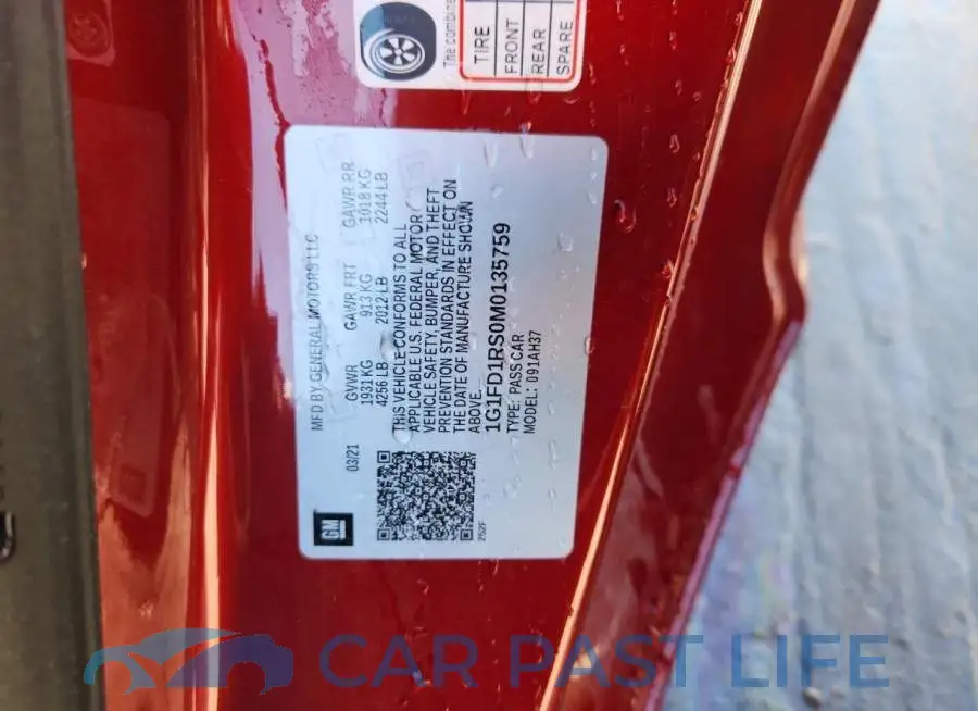 1G1FD1RS0M0135759# 12