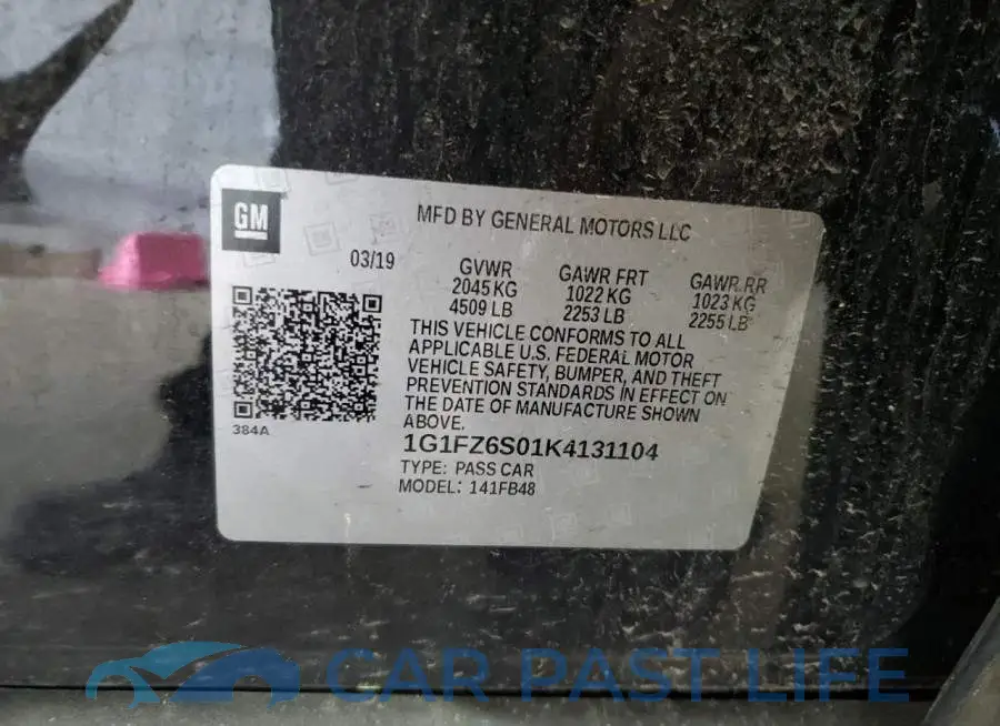 1G1FZ6S01K4131104# 12