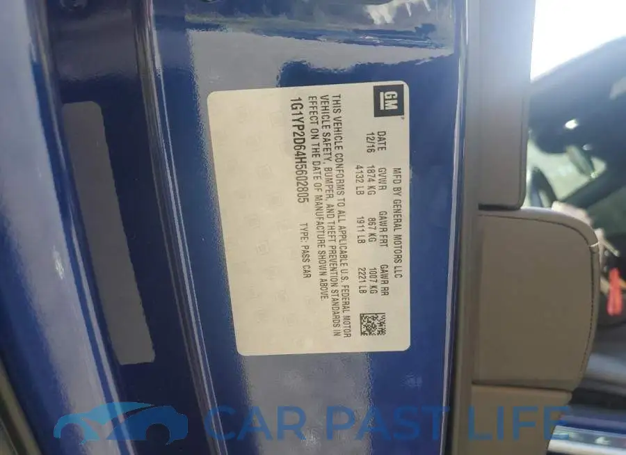 1G1YP2D64H5602805# 13