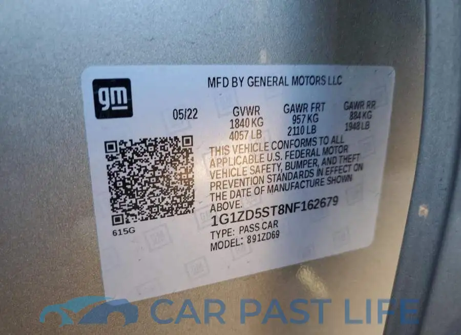 1G1ZD5ST8NF162679# 12