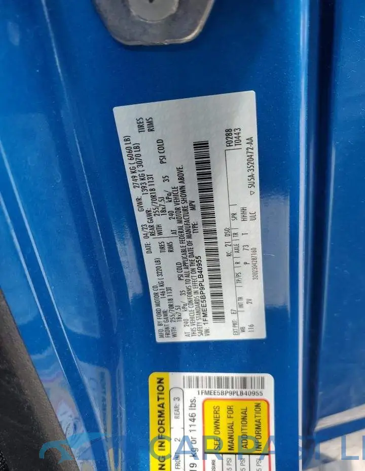 1FMEE5BP9PLB40955# 14