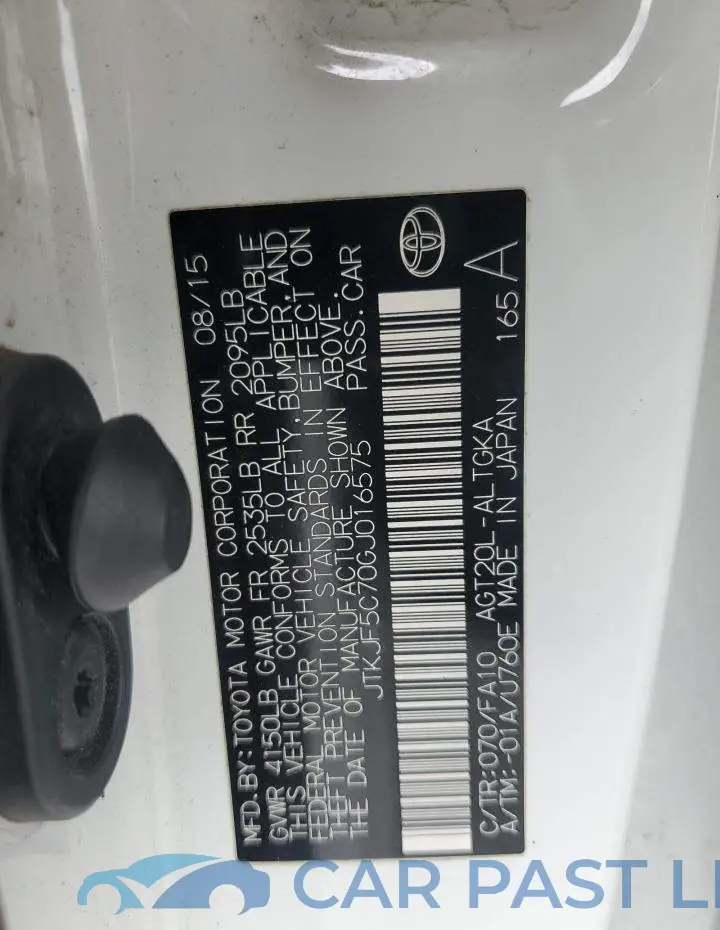 JTKJF5C70GJ016575# 12