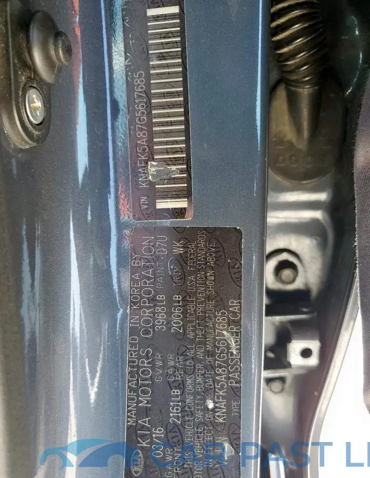 KNAFK5A87G5617685# 13
