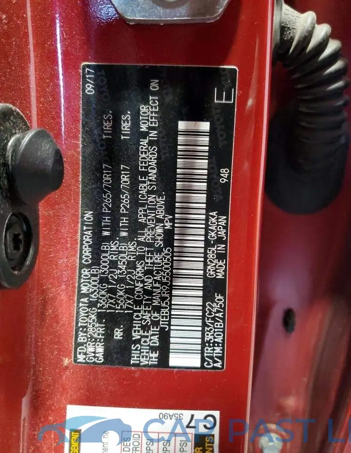 JTEBU5JR9J5500505# 13