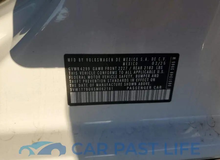 3VW1T7BU6SM062181# 12