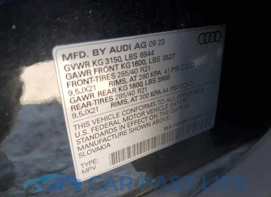 WA1VWBF75RD002377# 13