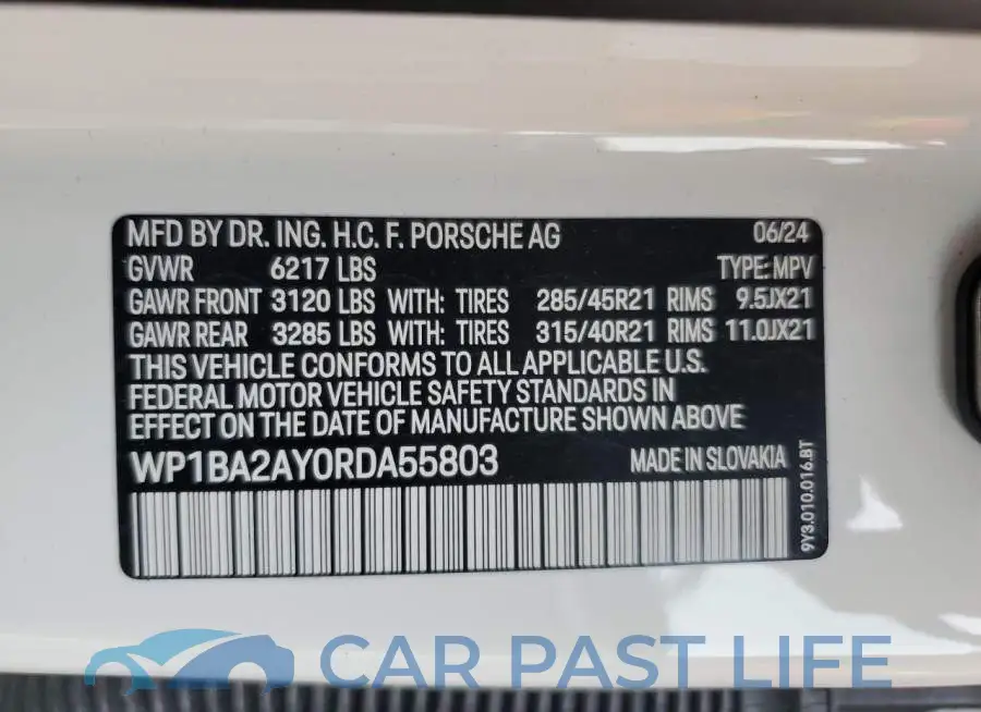 WP1BA2AY0RDA55803# 13