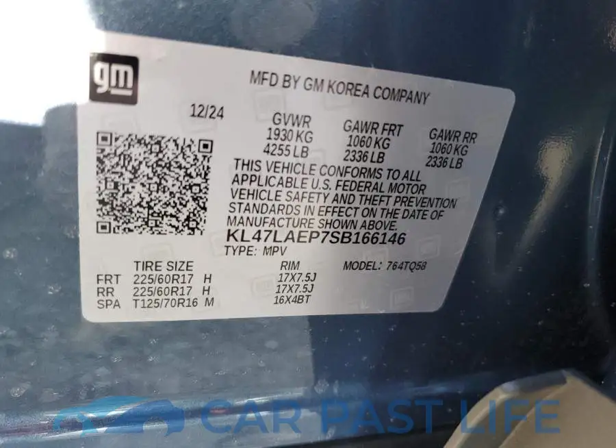 KL47LAEP7SB166146# 13