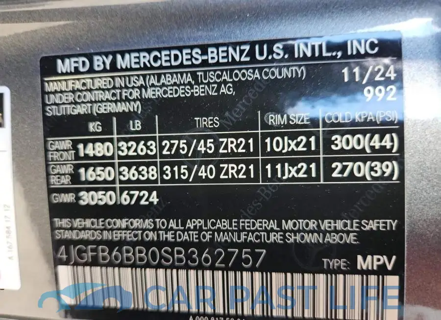 4JGFB6BB0SB362757# 13