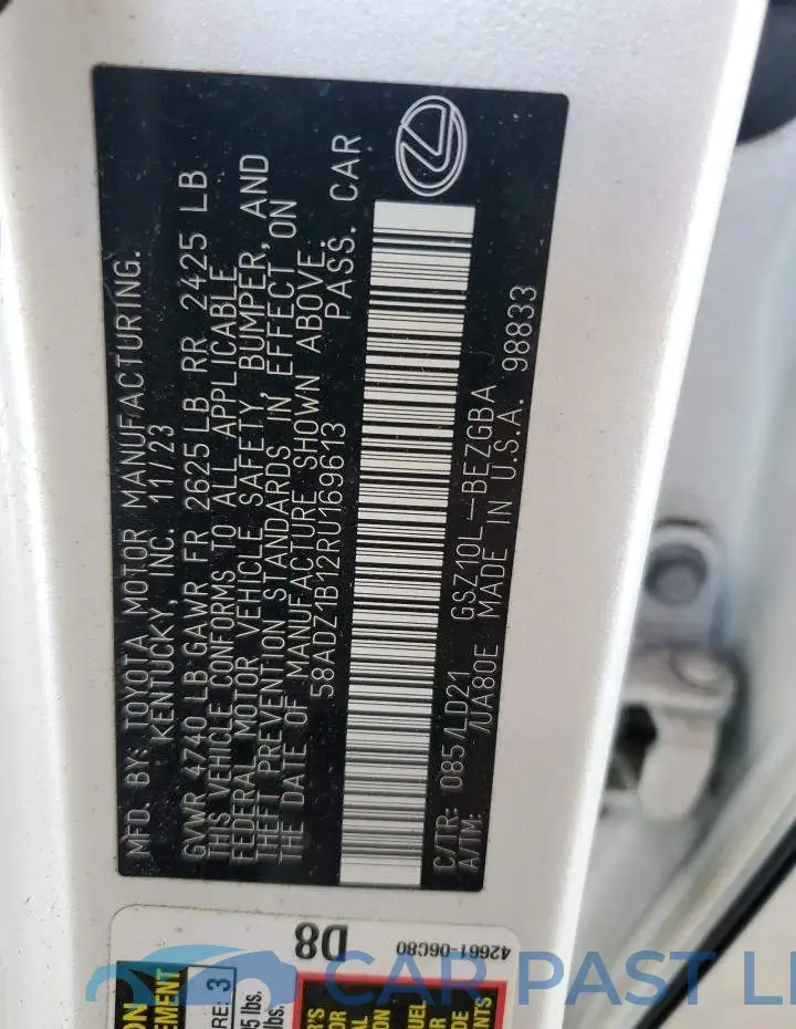 58ADZ1B12RU169613# 12
