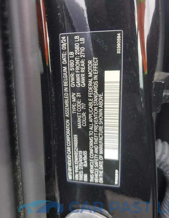 YV4L12WK8S2146889# 12