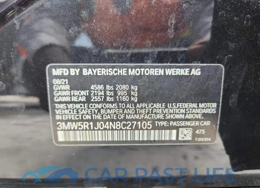 3MW5R1J04N8C27105# 13